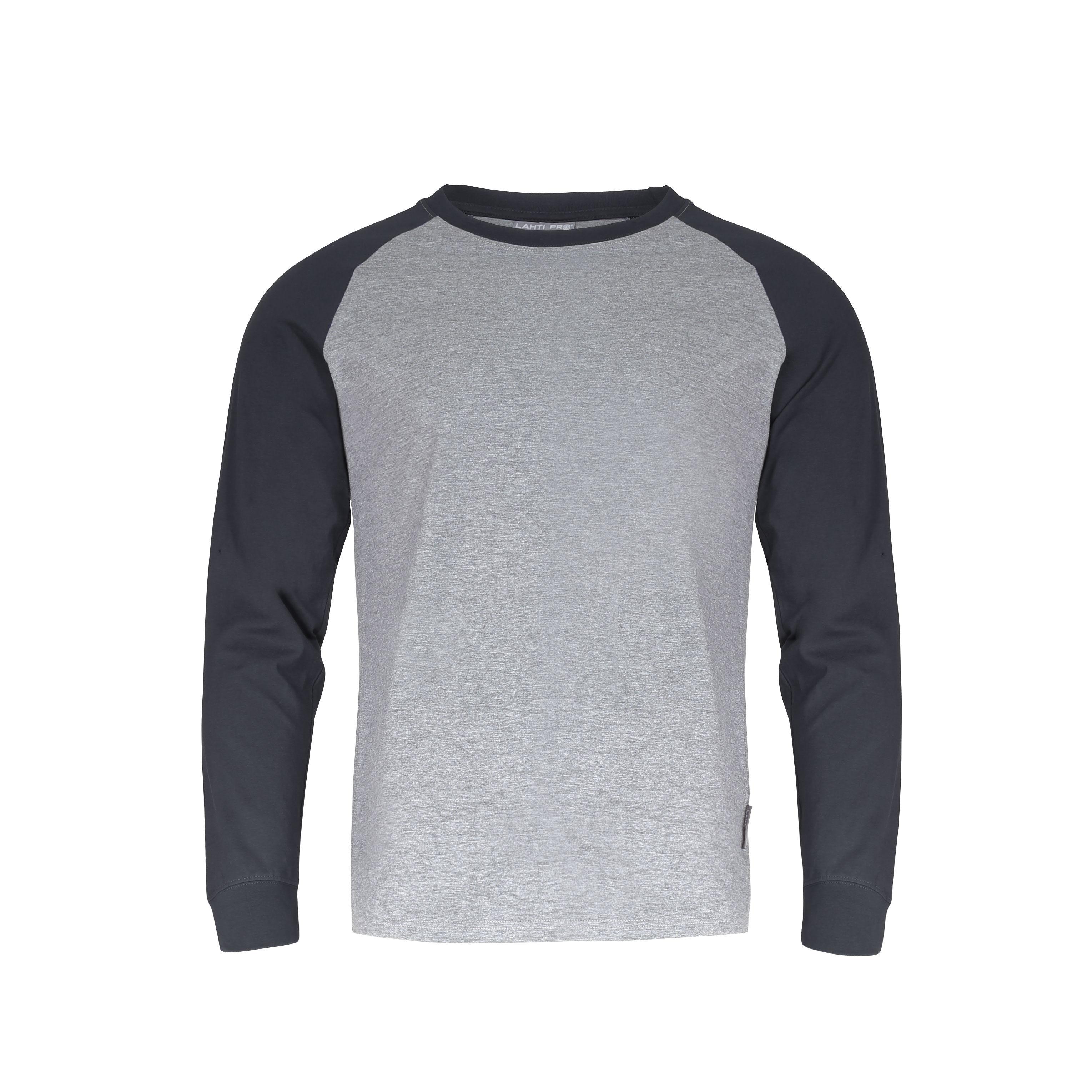 Lahti Pro Marškinėliai Ilgarankoviai marškinėliai, 190 g/m2, pilkai juodi, "2xl", ce,lahti