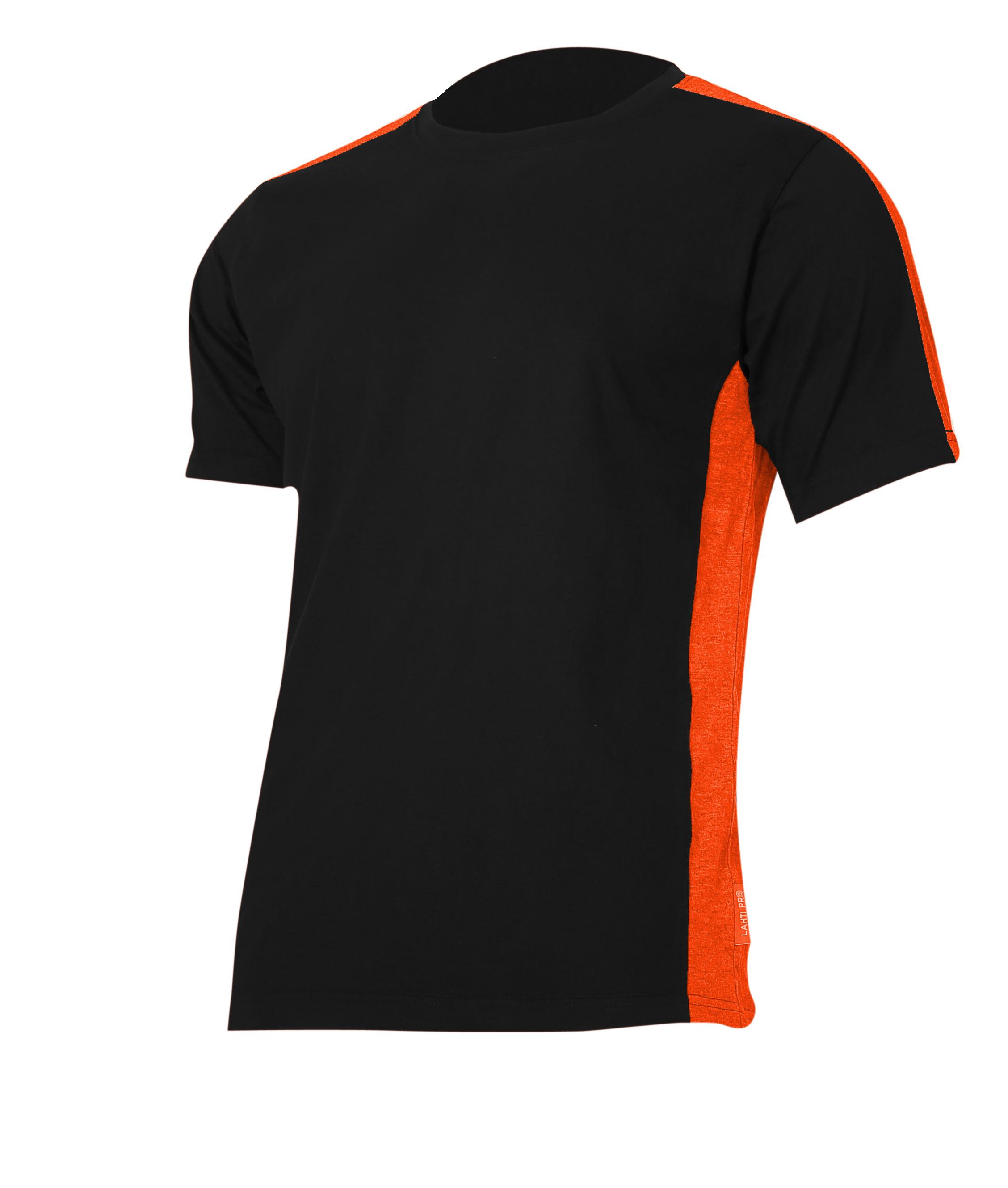 Lahti Pro Marškinėliai Marškinėliai 180g/m2, juodi ir oranžiniai, "3xl", ce,lahti