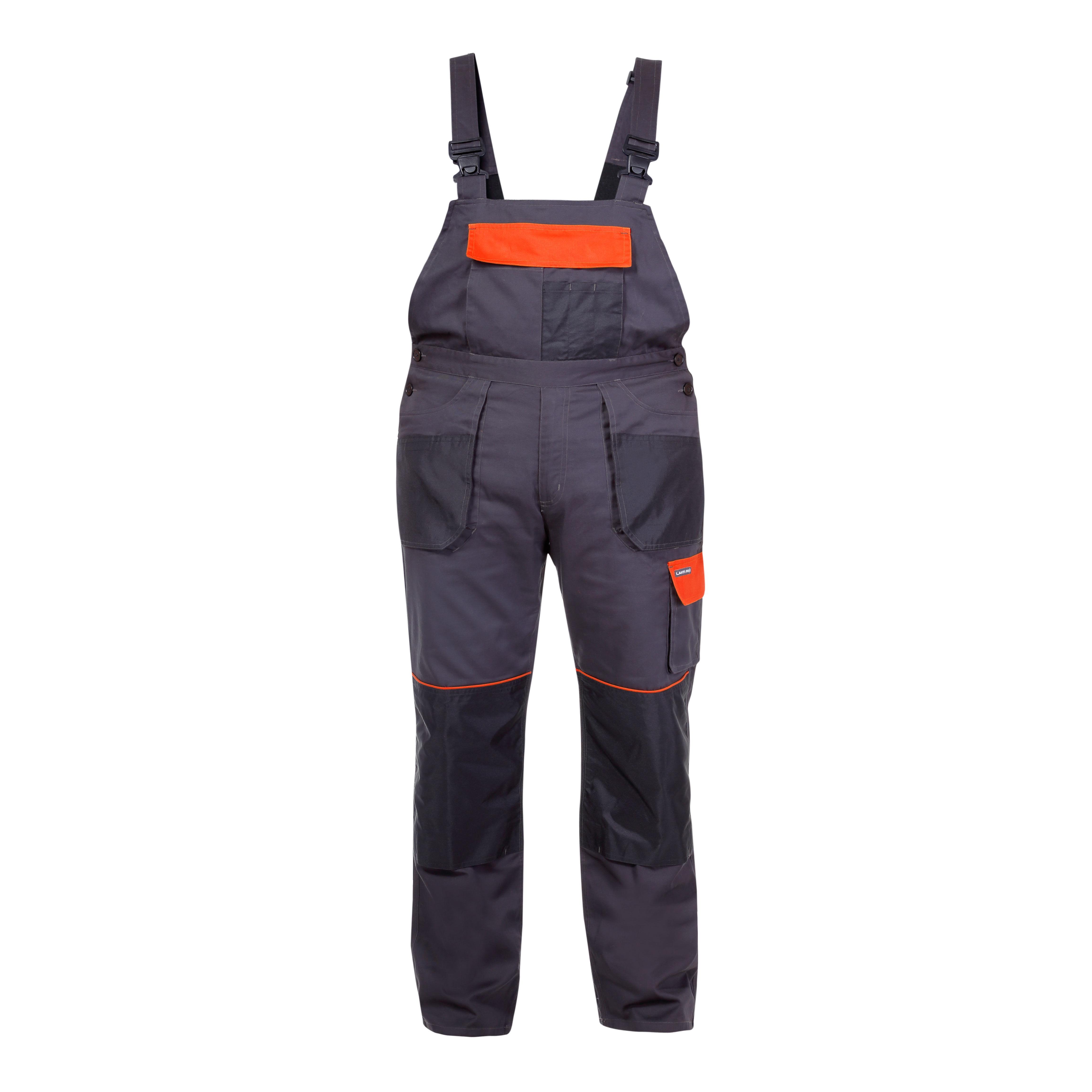 Lahti Pro Ogrodniczki Grafito oranžinės spalvos kombinezonas, 190 g/m2, „l (52)“, ce, lahti