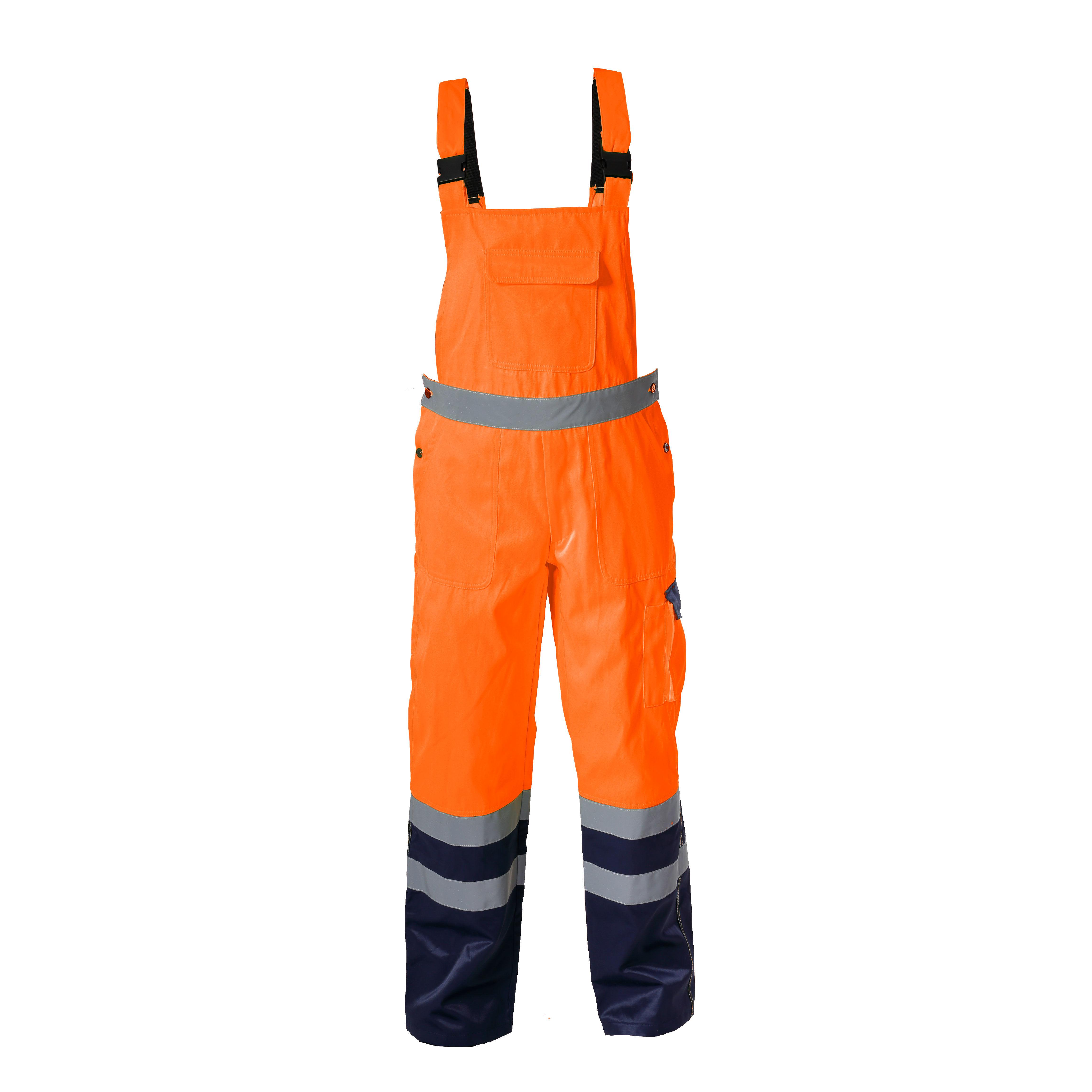 Lahti Pro Ogrodniczki Oranžiniai įspėjimo dungarees, "m", ce, lahti