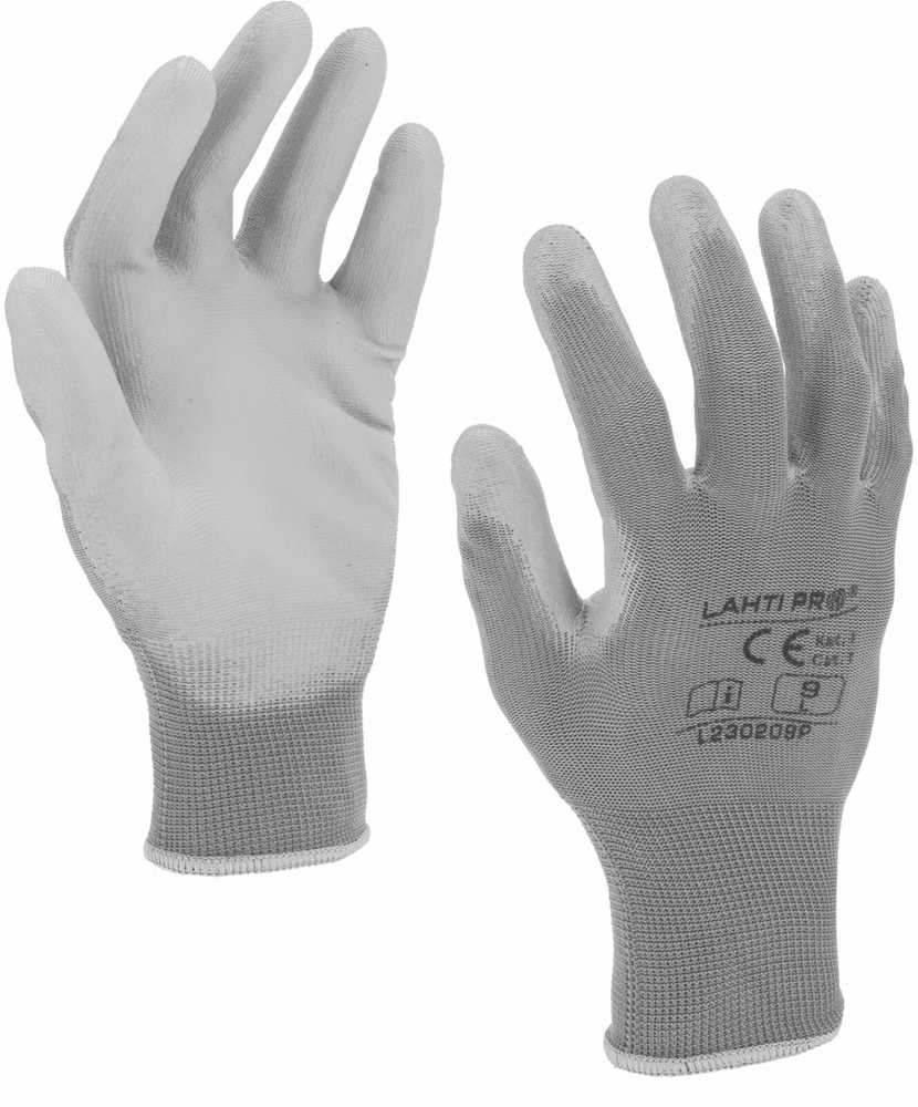 Lahti Pro Rękawice Pilkos PU pirštinės l230208p, 12 porų, "8", ce, Lahti
