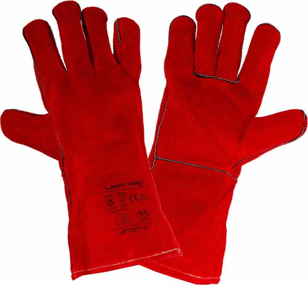 Lahti Pro Rękawice Odinės pirštinės, suvirintos, l270311p, kartonas, "11", ce, Lahti