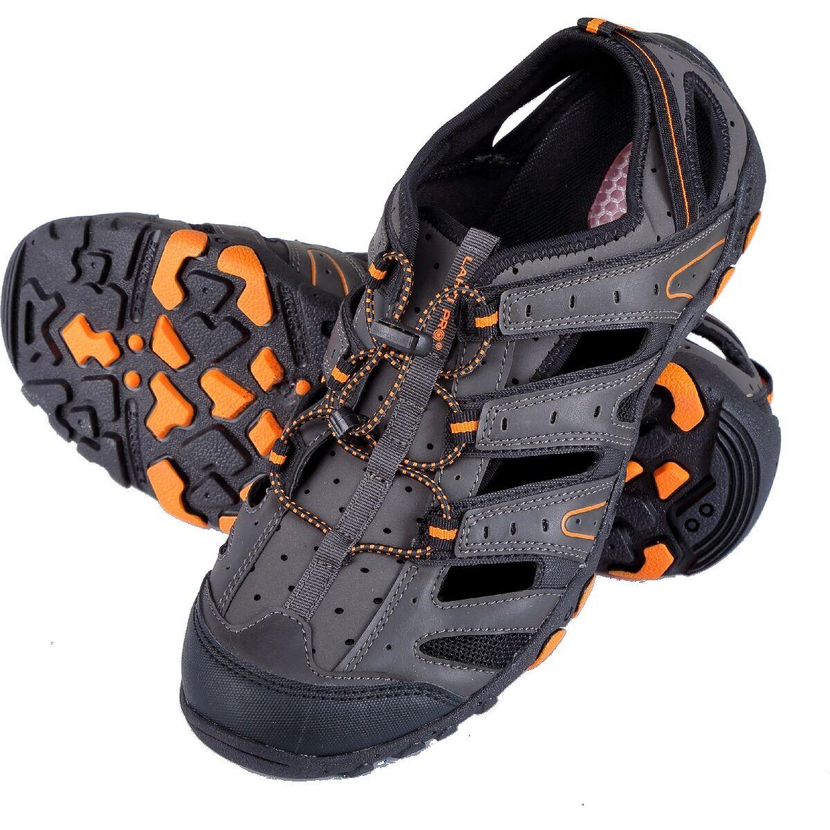 Lahti Pro Sandalai Žygio sandalai PU/megzti pilki-juodi-oranžiniai, "40", lahti