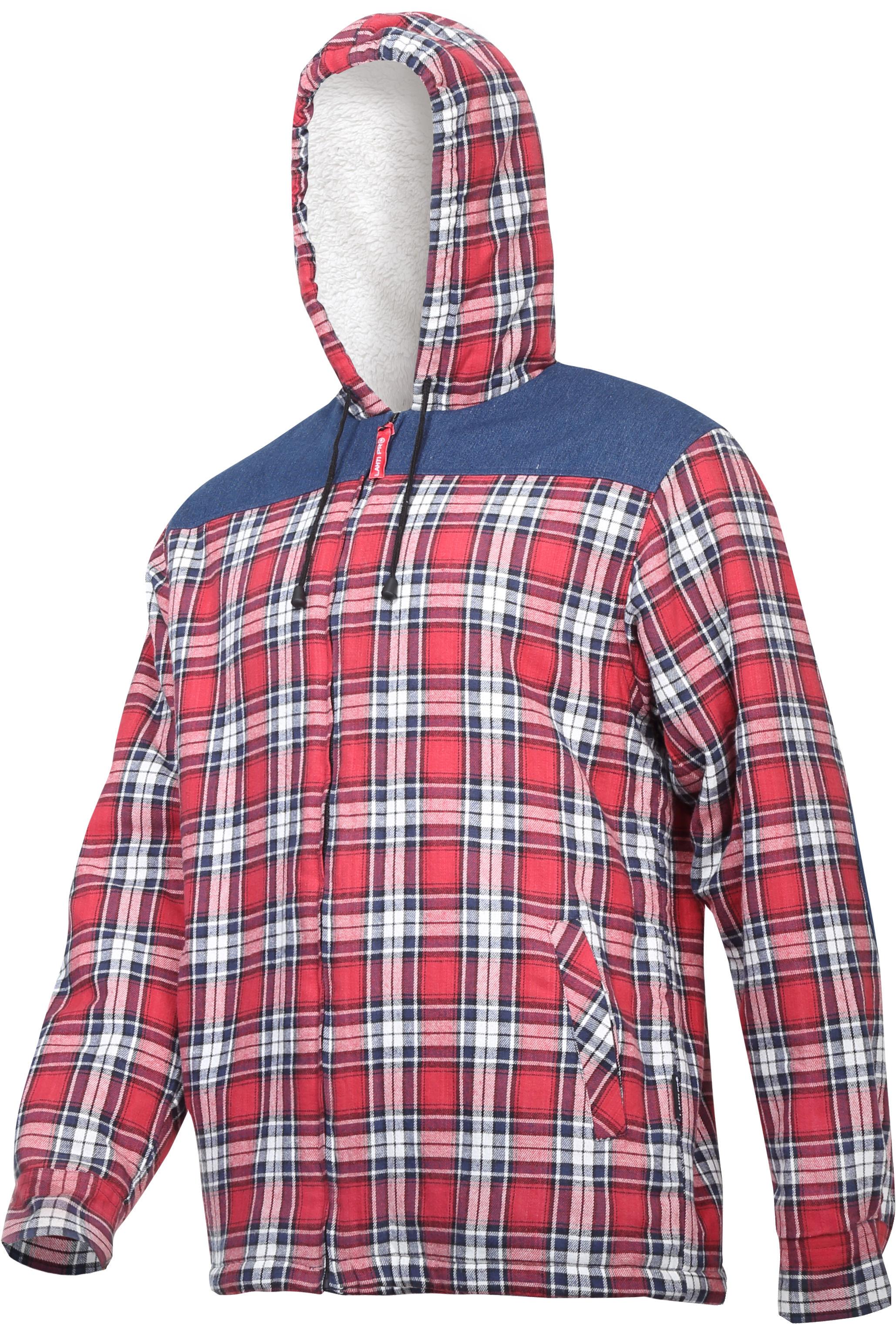 Lahti Pro Koszula Šilti flaneliniai marškiniai, sutvirtinti, raudoni-dideli, "3xl", ce, latekso spalvos