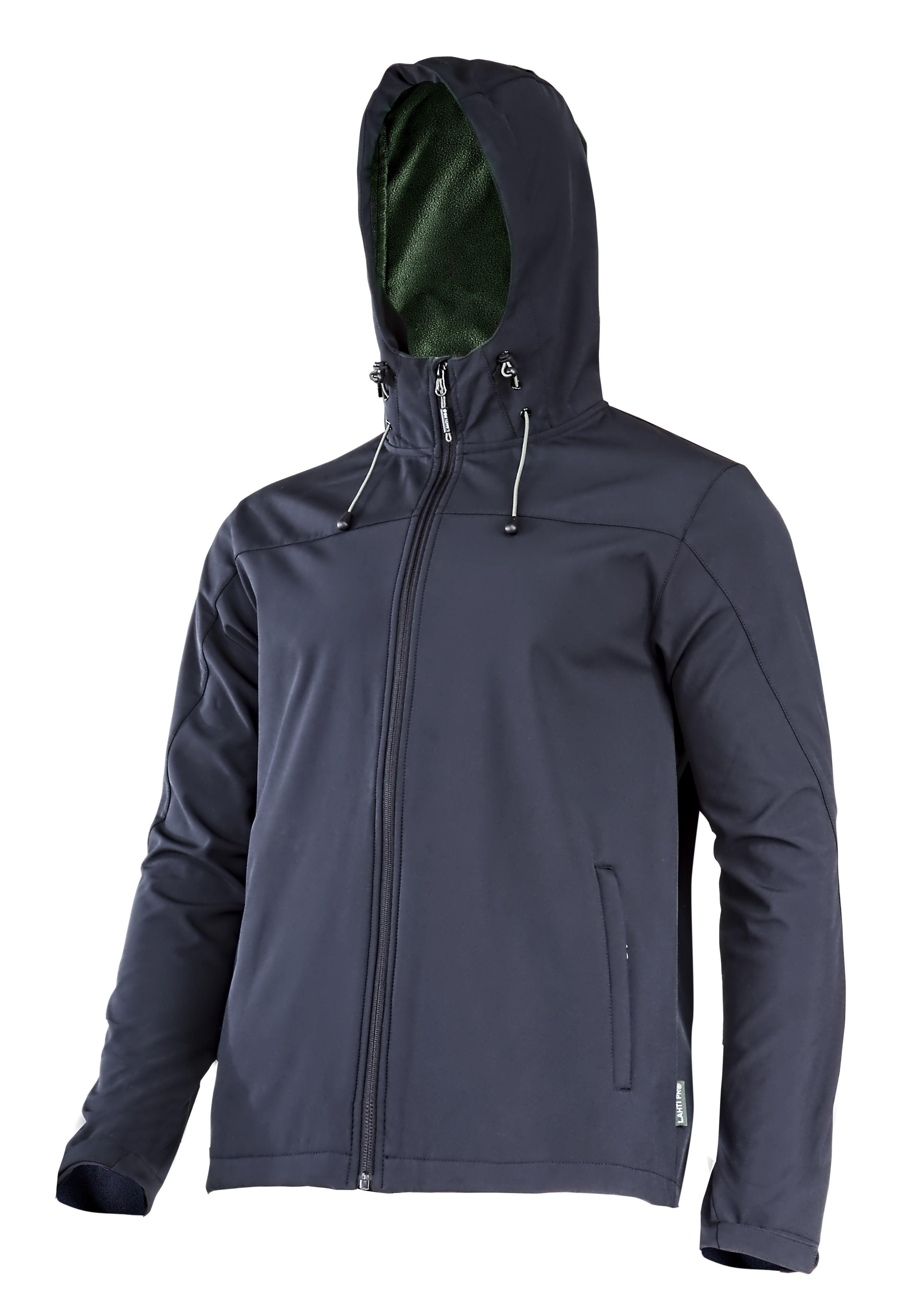 Lahti Pro Striukė Softshell striukė su gobtuvu, juoda, "M", ce, lahti