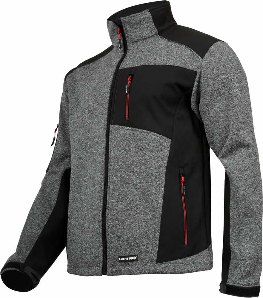 Lahti Pro Striukė Megztinis su minkštais įsiuvais, pilkai juodas, „3xl“, ce, lahti
