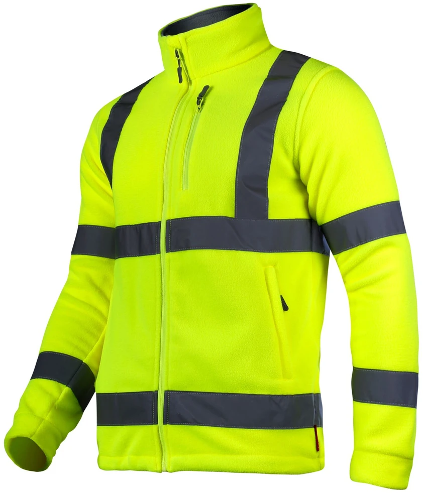 Lahti Pro Bluza, Geltonas įspėjamasis flisinis džemperis, "2xl", ce, Lahti