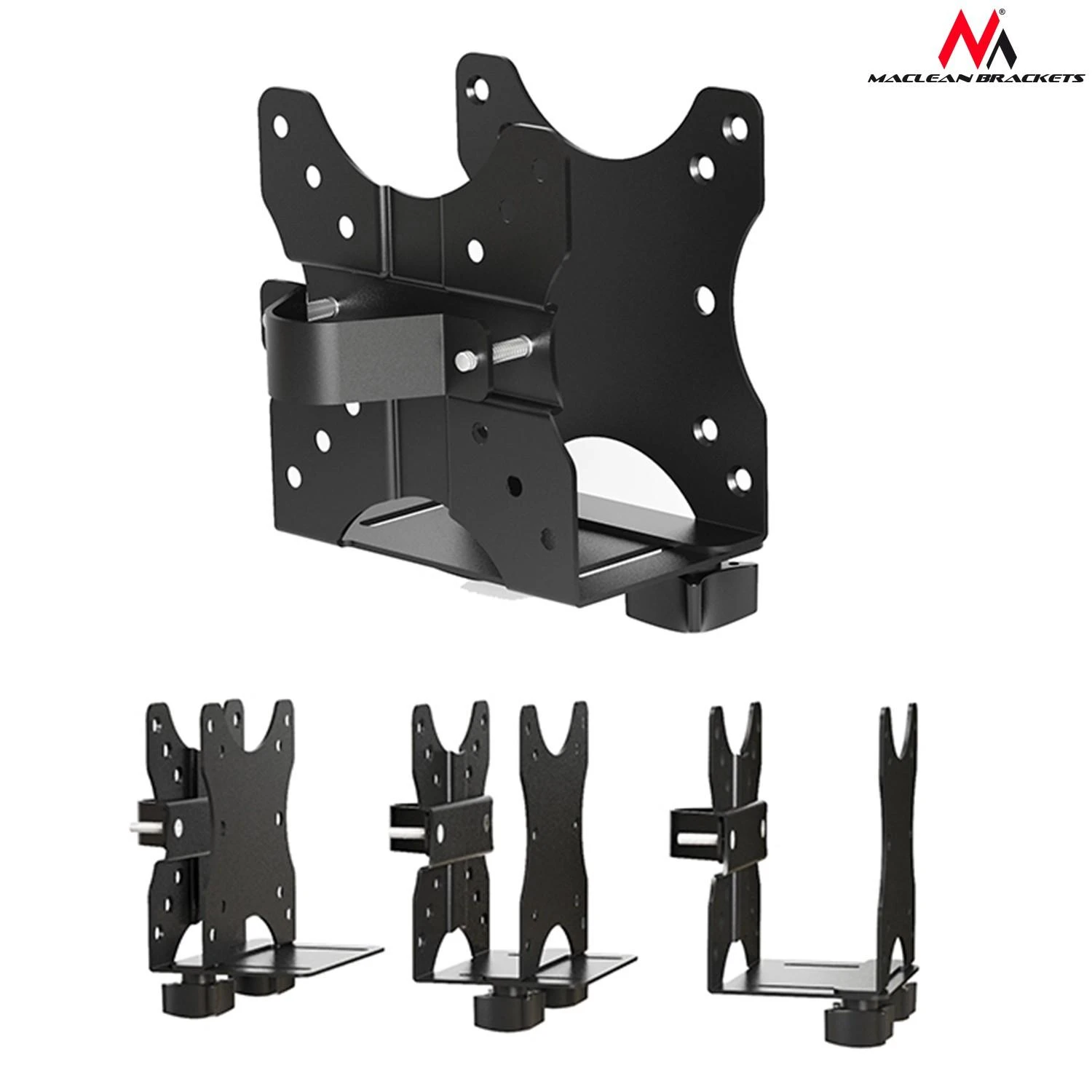 MACLEAN MC-720 Maclean MC-720 laikiklis mini kompiuteriams NUC MAC mini CPU juodas 5kg