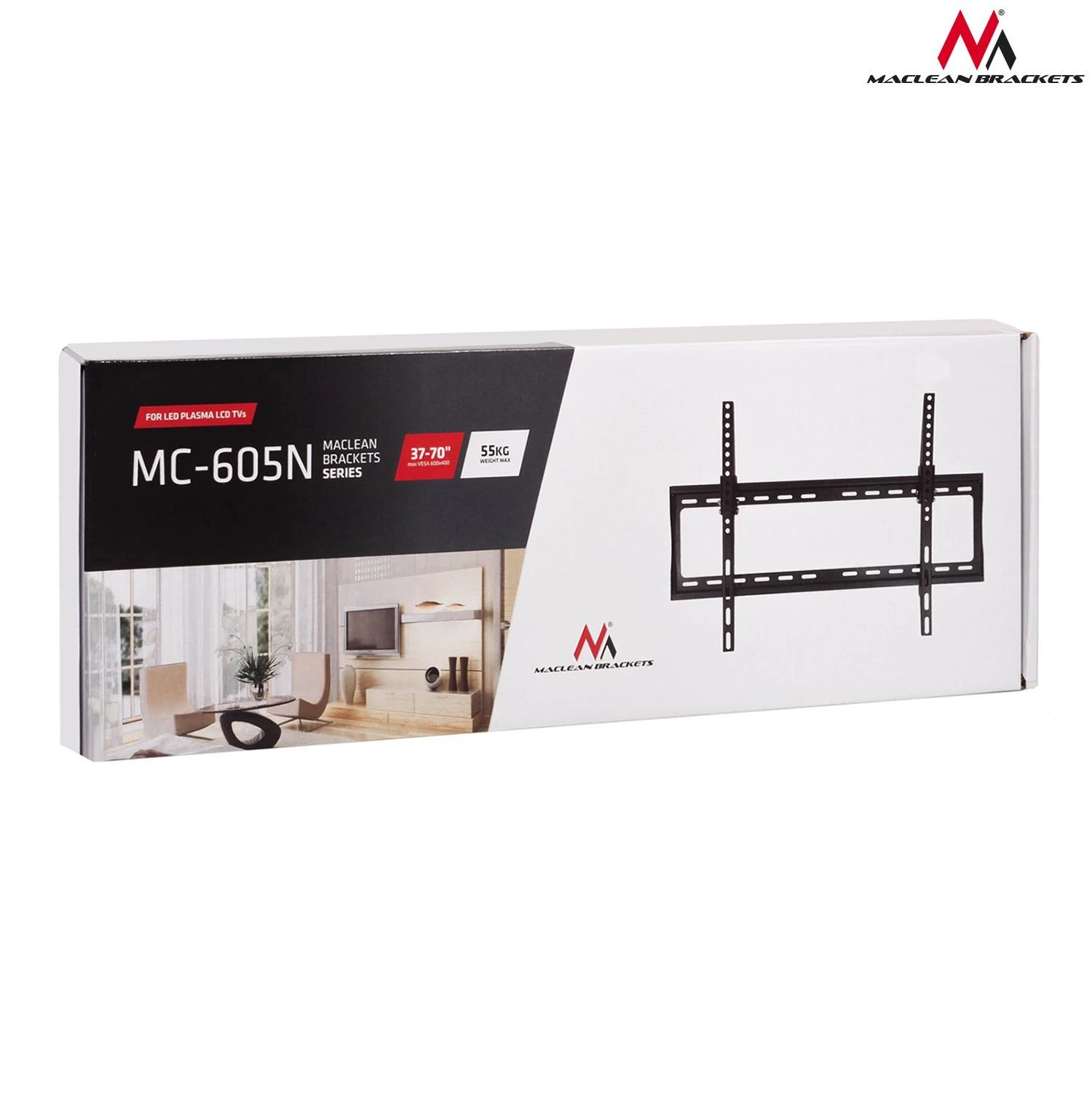 Maclean Televizoriaus laikiklis MC-605, 32-70 col., 55 kg, max VESA 600x400