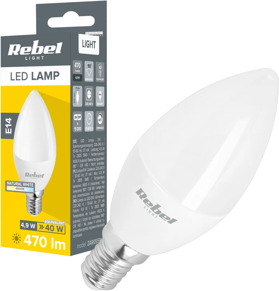 LED lempa Rebel 5W, 4000K, 230V