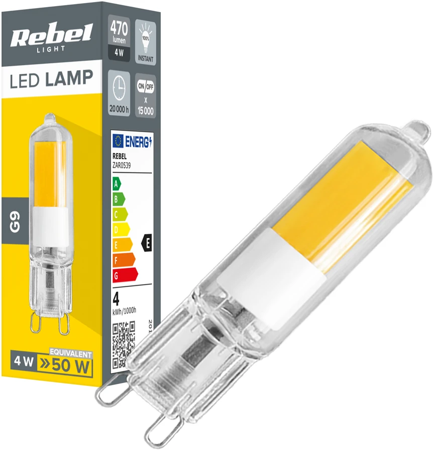 LED lempa Rebel G9 4W, 4000K, 230V