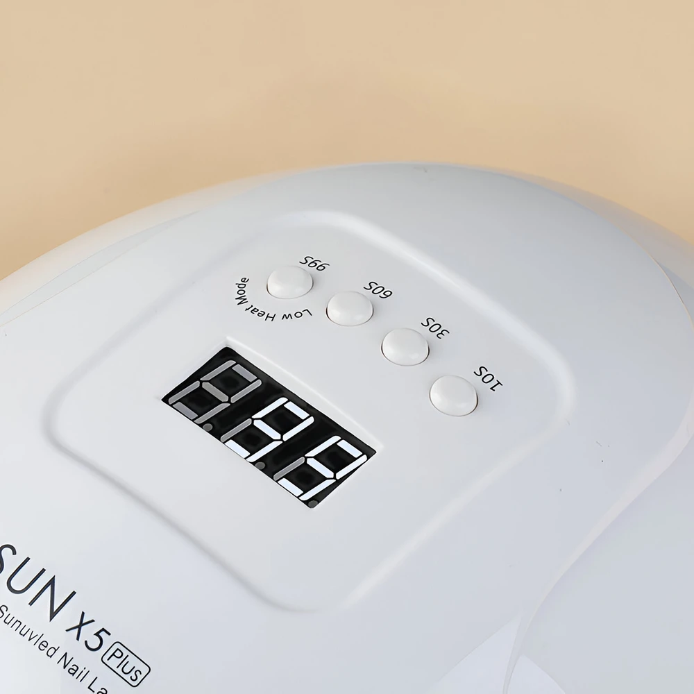Retoo Lampa UV LED nagų lempa 80 W hibridiniams geliams, dvigubo pilko kartono - U060