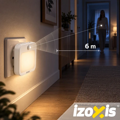 Lampka nocna LED su judesio jutikliu - 2vnt.. Izoxis