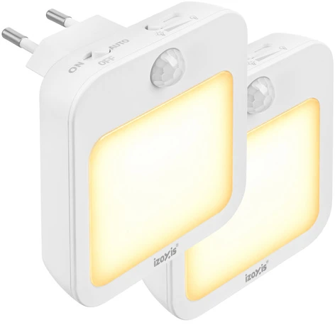 Lampka nocna LED su judesio jutikliu - 2vnt.. Izoxis