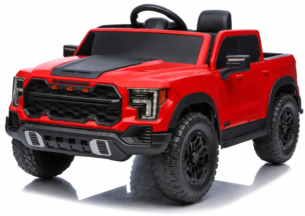 Lean Cars 4x4 akumuliatorinis automobilis raudonas P4 12V7Ah