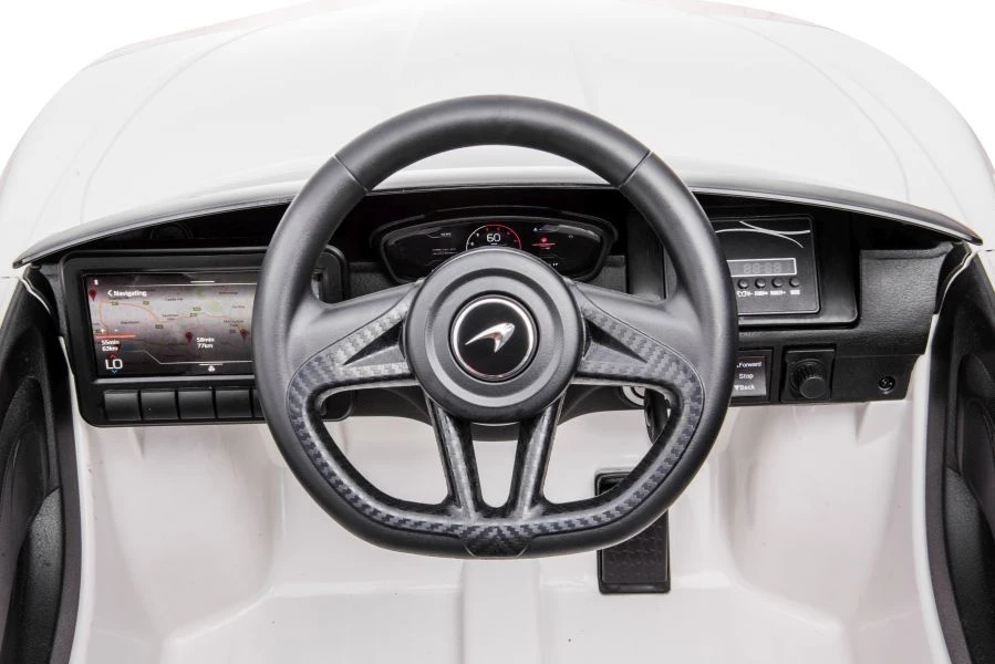 Lean Cars Vienvietis elektromobilis vaikams McLaren GT 12V, baltas