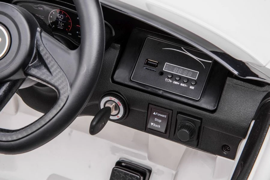 Lean Cars Vienvietis elektromobilis vaikams McLaren GT 12V, baltas