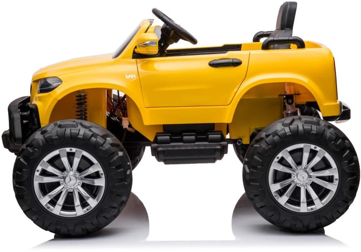 Lean Cars Vienvietis vaikiškas elektromobilis Mercedes DK-MT950 4x4, geltonas