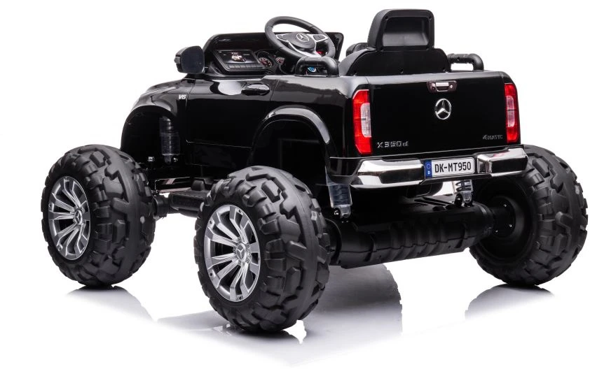 Lean Cars Vienvietis vaikiškas elektromobilis Mercedes DK-MT950 4x4, juodas