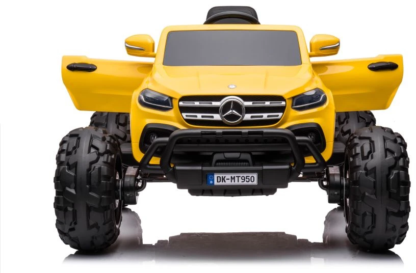 Lean Cars Vienvietis vaikiškas elektromobilis Mercedes DK-MT950 4x4, geltonas
