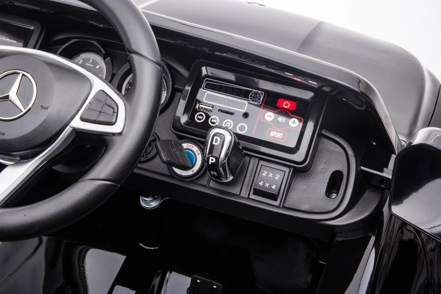 Lean Cars Vienvietis vaikiškas elektromobilis Mercedes DK-MT950 4x4, juodas