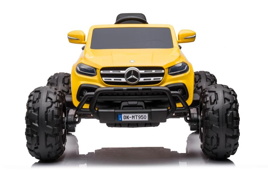 Lean Cars Vienvietis vaikiškas elektromobilis Mercedes DK-MT950 4x4, geltonas