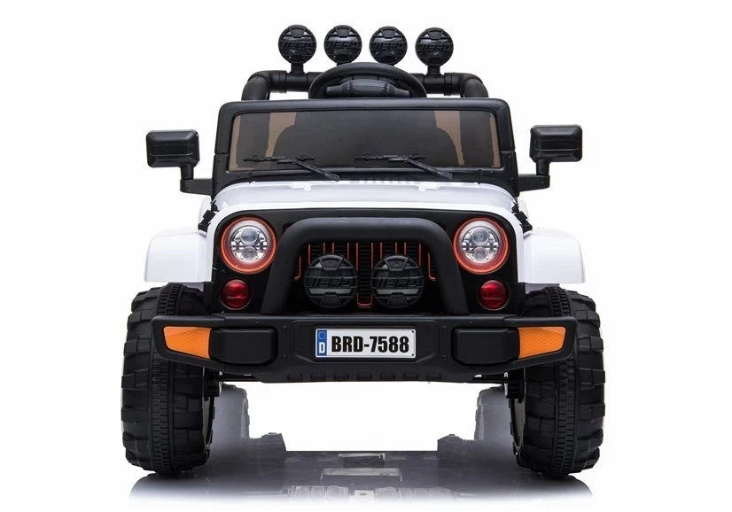 Lean Cars Akumuliatorinis vienvietis automobilis vaikams Jeep BRD-7588, 4x4, baltos spalvos