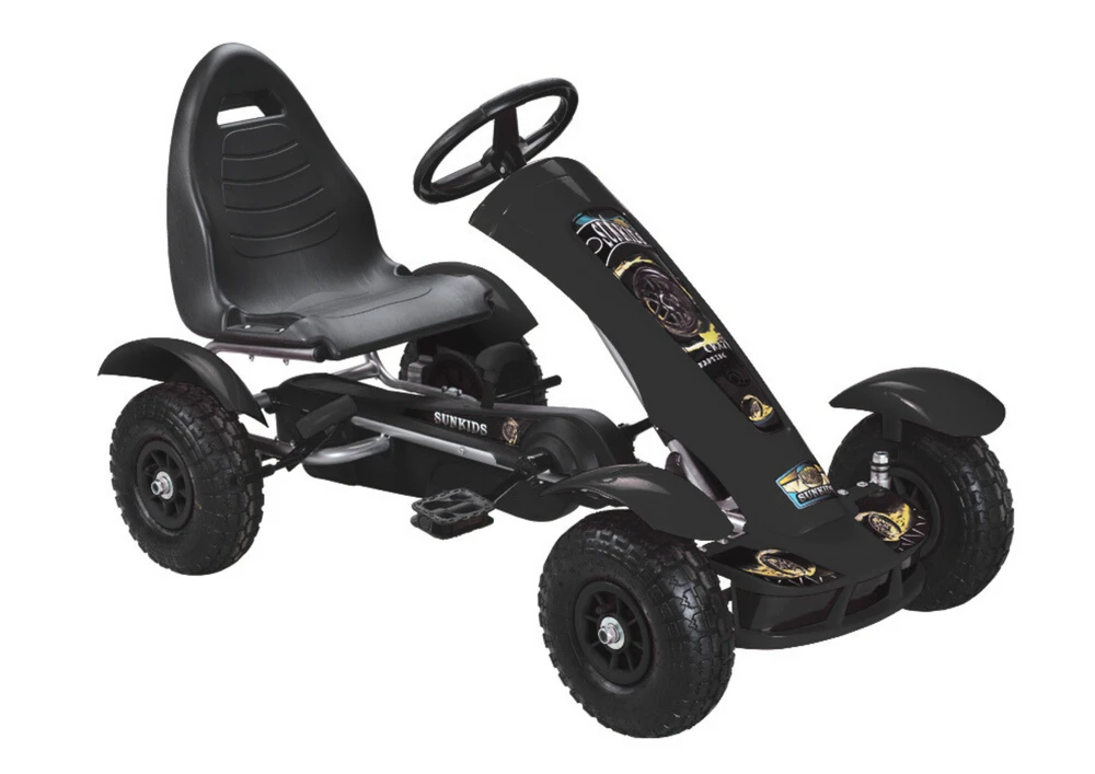 Lean Cars Kartingas su pedalais F618 juodas 113 cm