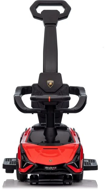 Lean Cars „Lamborghini QLS-996T“ važiuojamasis automobilis su stūmikliu, raudonas
