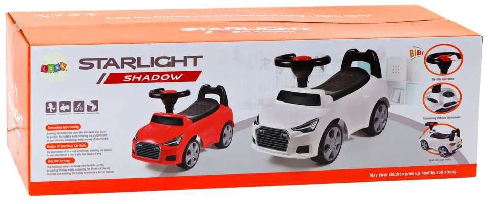 Lean Cars Lean Toys Paspiriama mašinėlė QX-3396, baltos spalvos