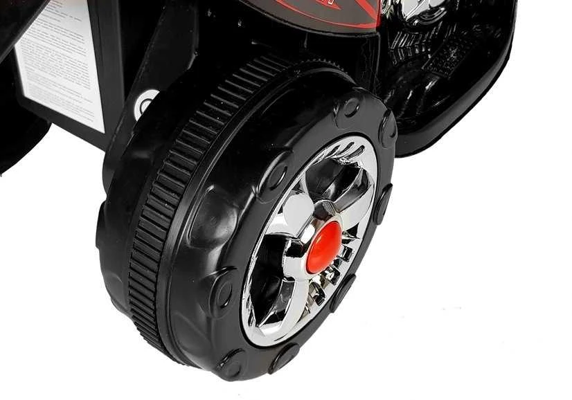 Lean Cars HC8051 Baterijomis maitinamas variklis vaikams, juodos lenktyninės LED šviesos, garsai