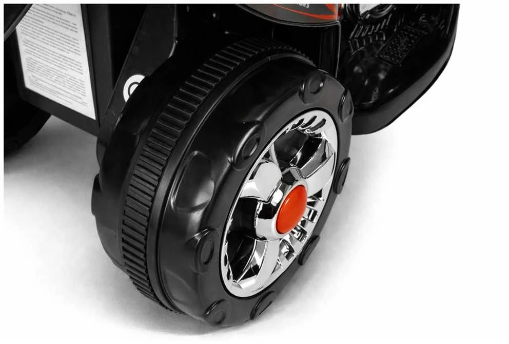Lean Cars HC8051 Baterijomis maitinamas variklis vaikams, juodos lenktyninės LED šviesos, garsai