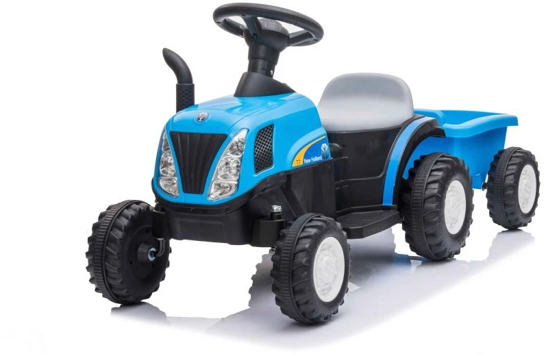 Lean Cars Traktor Na Akumuliatorius su Przyczepą A009 Mėlyna