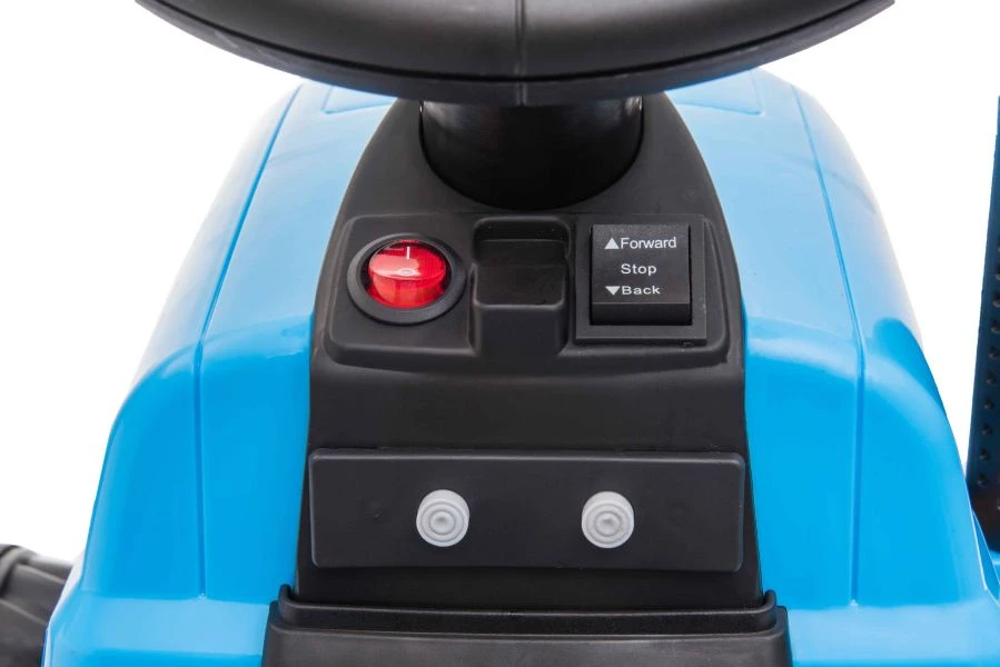 Lean Cars Traktor Na Akumuliatorius su Przyczepą A009 Mėlyna