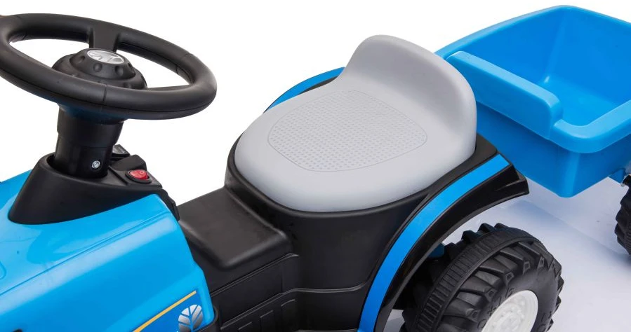 Lean Cars Traktor Na Akumuliatorius su Przyczepą A009 Mėlyna
