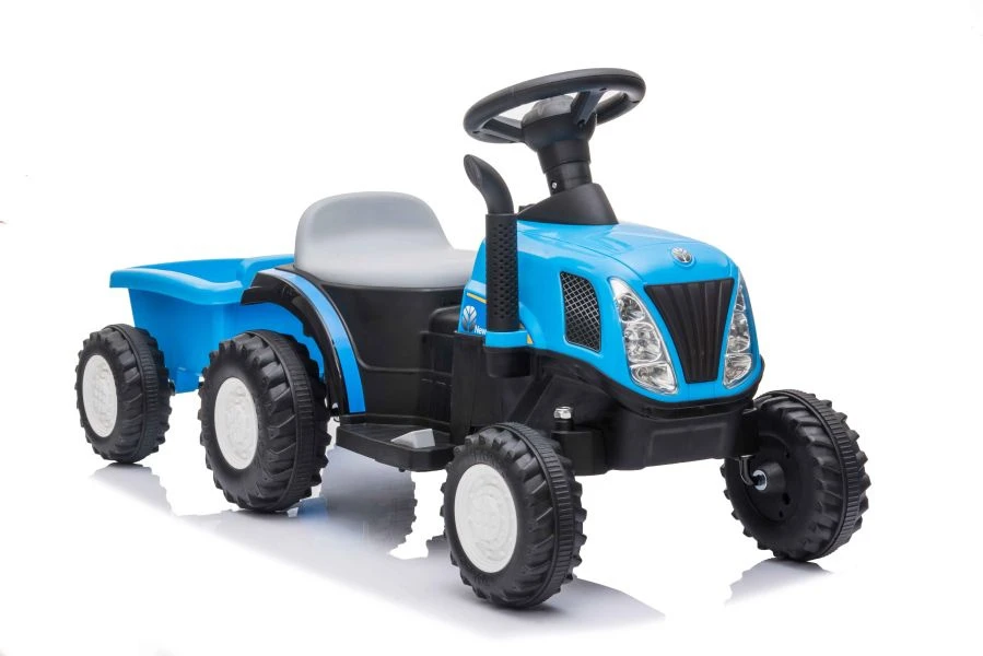 Lean Cars Traktor Na Akumuliatorius su Przyczepą A009 Mėlyna