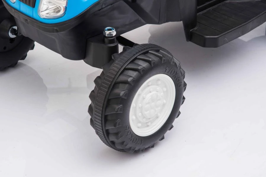 Lean Cars Traktor Na Akumuliatorius su Przyczepą A009 Mėlyna