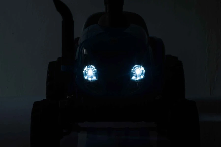 Lean Cars Traktor Na Akumuliatorius su Przyczepą A009 Mėlyna