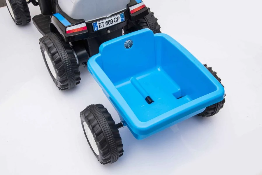 Lean Cars Traktor Na Akumuliatorius su Przyczepą A009 Mėlyna