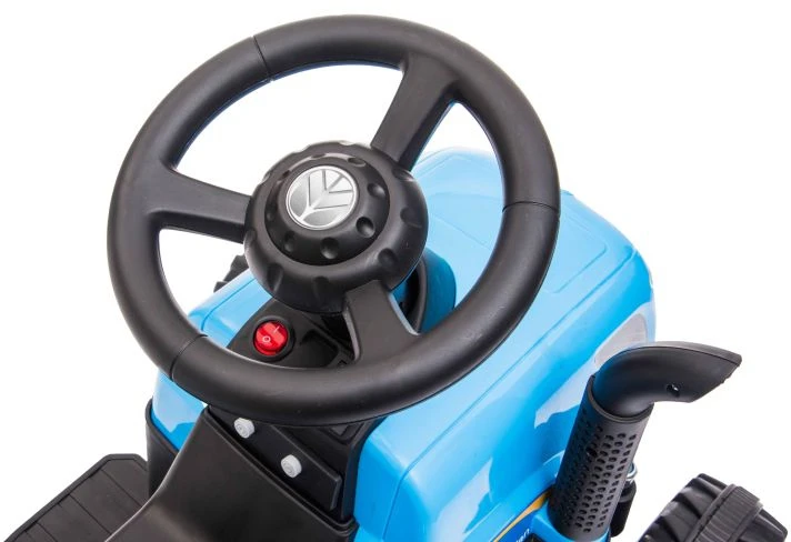 Lean Cars Traktor Na Akumuliatorius su Przyczepą A009 Mėlyna