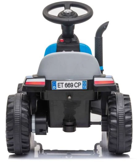 Lean Cars Traktor Na Akumuliatorius su Przyczepą A009 Mėlyna