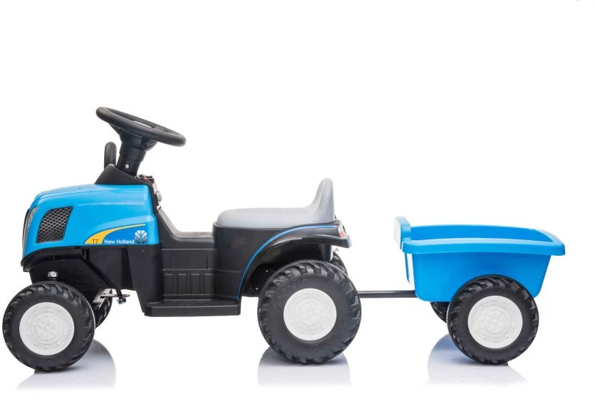 Lean Cars Traktor Na Akumuliatorius su Przyczepą A009 Mėlyna