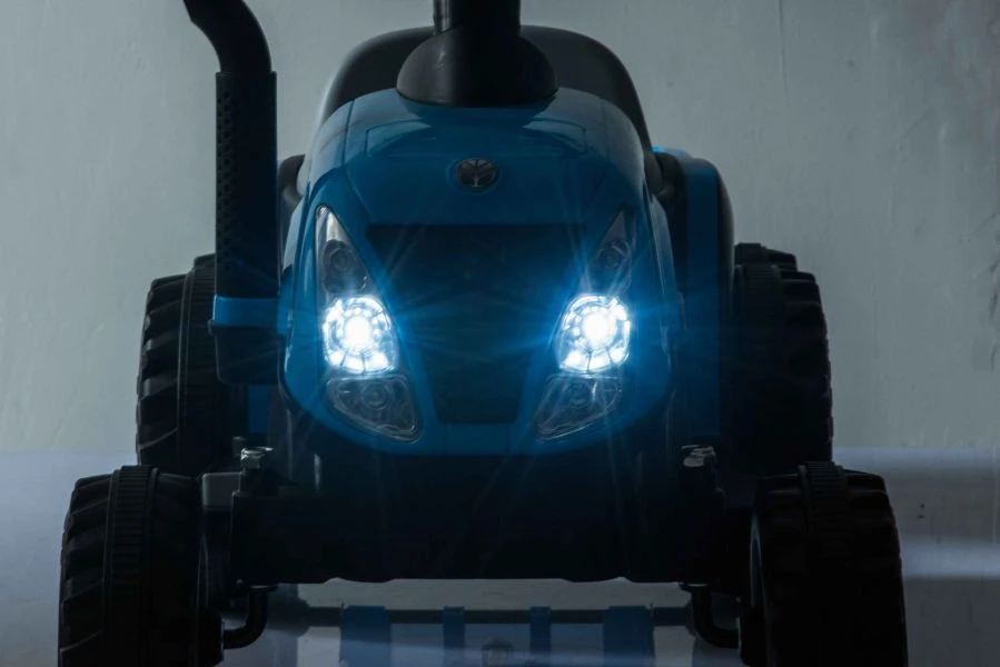 Lean Cars Traktor Na Akumuliatorius su Przyczepą A009 Mėlyna