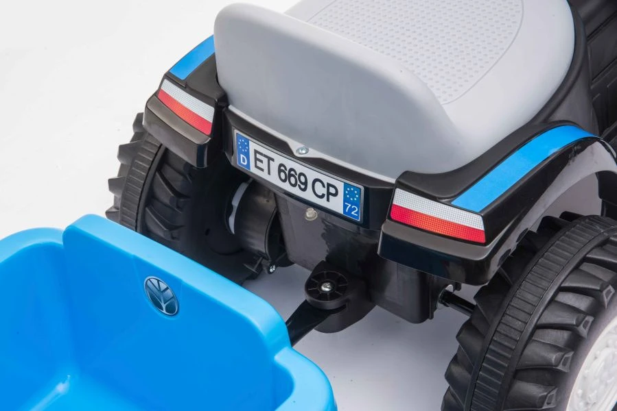 Lean Cars Traktor Na Akumuliatorius su Przyczepą A009 Mėlyna