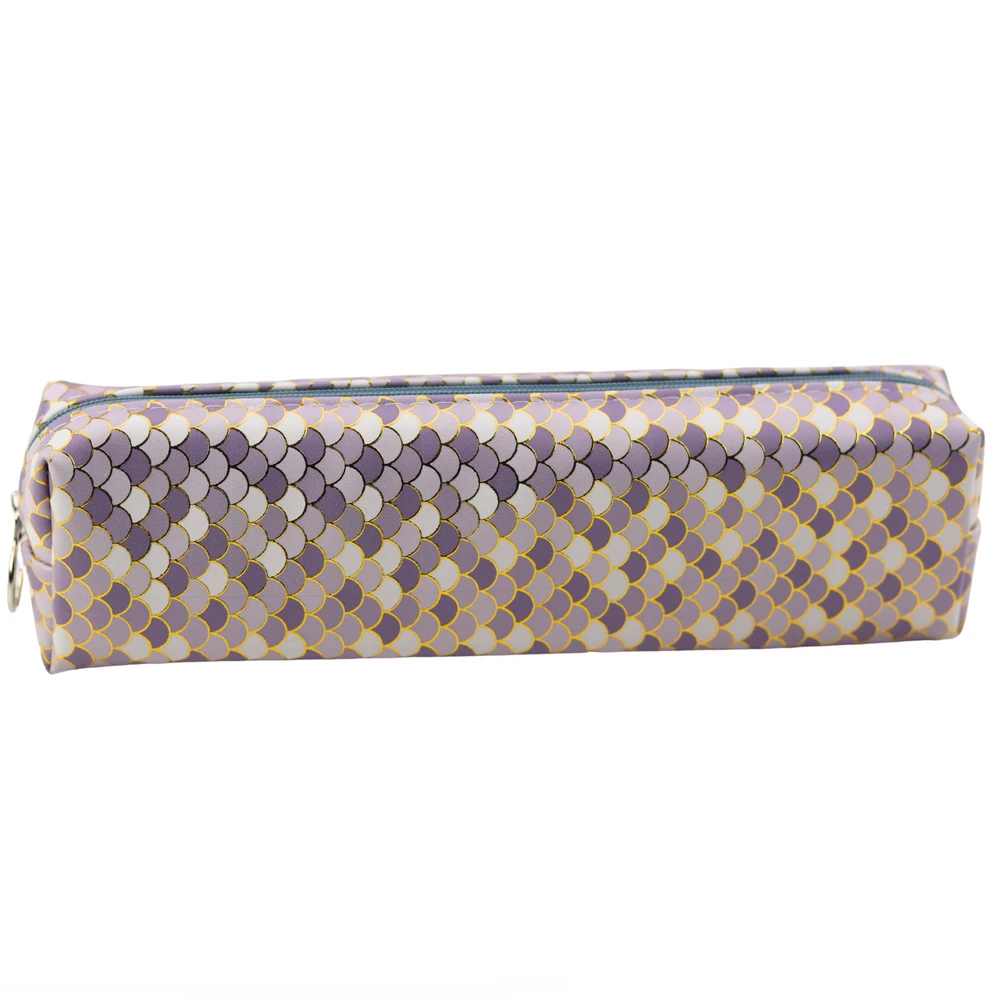 Lean Pilkas Pieštukų Dėklas su Auksiniais Žvyneliais
