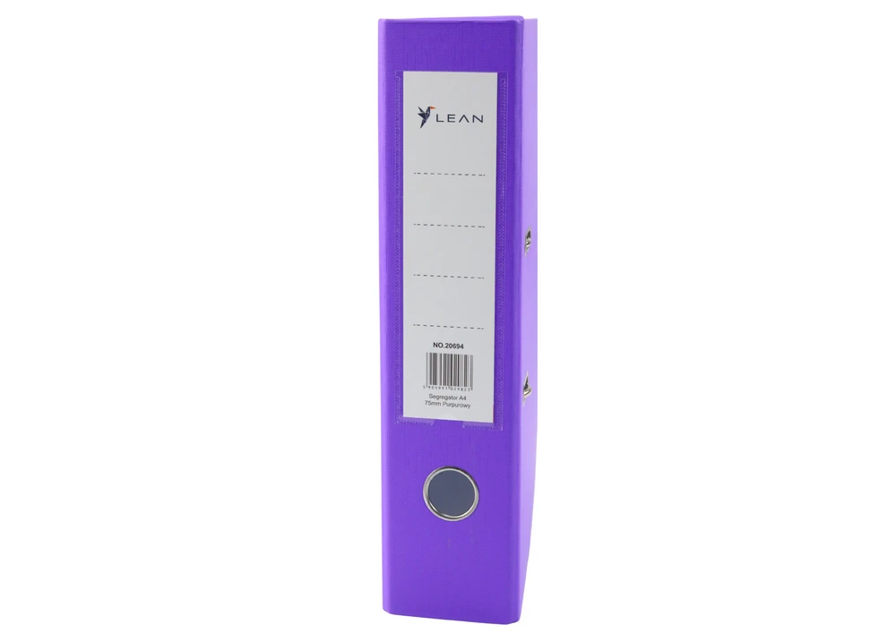 Lean Violetinis A4/75mm segtuvas su svirtiniu mechanizmu