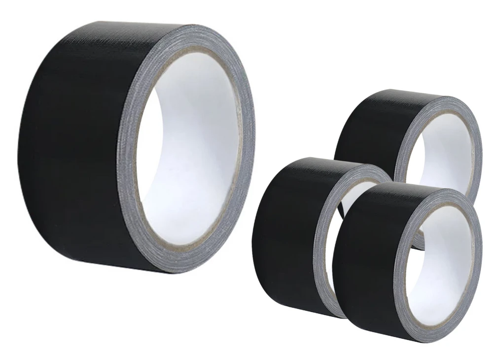 Lean Taśma Patvari, tvirta universali juoda tekstilinė juosta 48 mm / 54 mm
