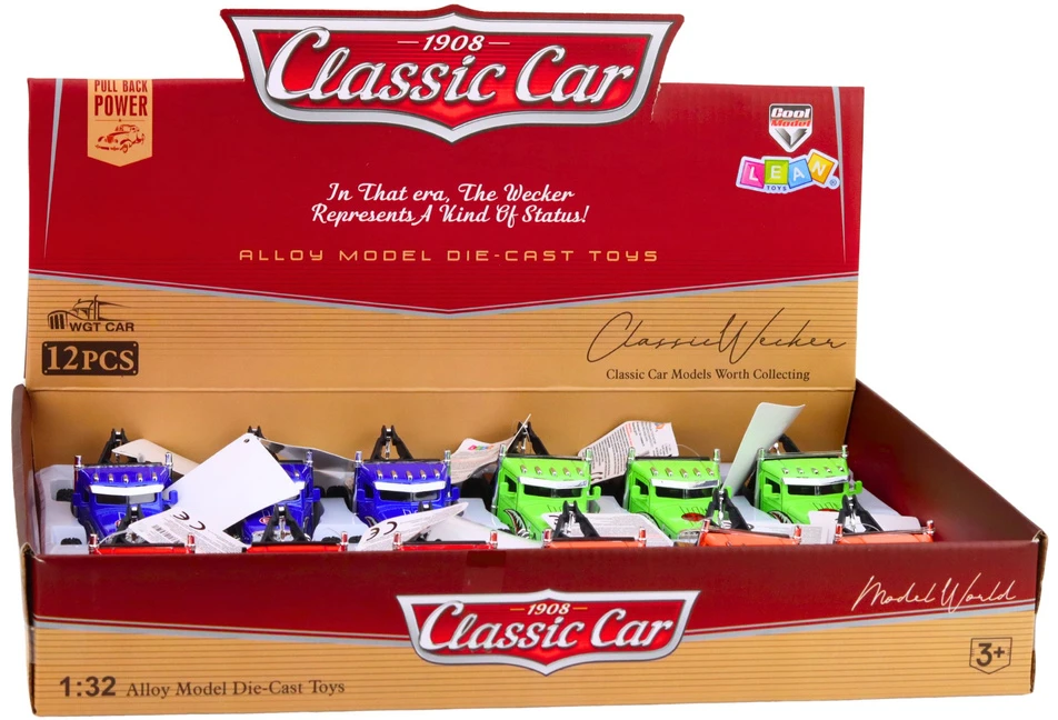 Lean Toys Klasikinis metalinis automobilis su atidaromomis durimis, 1:32