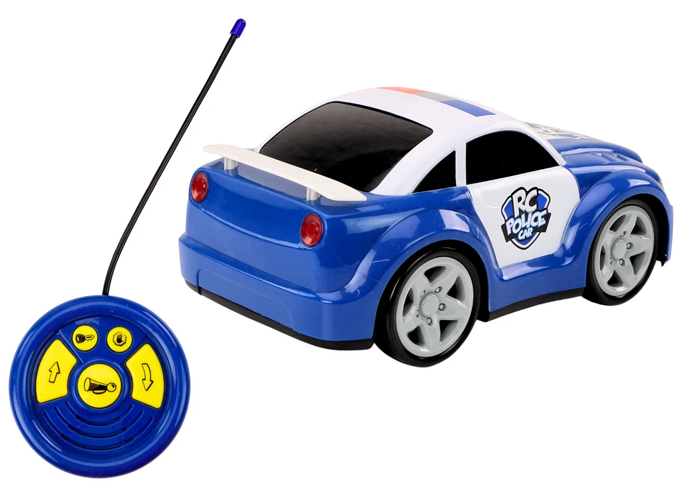 Lean Toys Nuotoliniu būdu valdomas animacinis policijos automobilis su šviesomis ir garsais