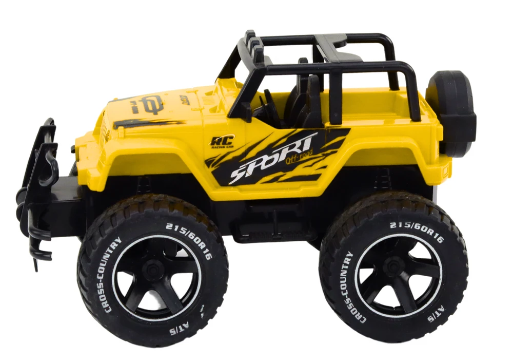 Lean Toys Nuotoliniu būdu valdomas bekelės automobilis RC 1:18 geltonas